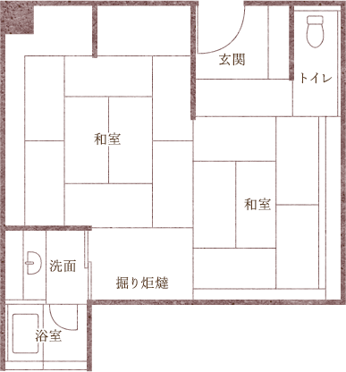 掘り炬燵付き和室